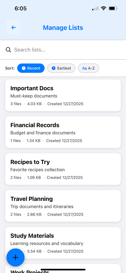 Manage Playlists